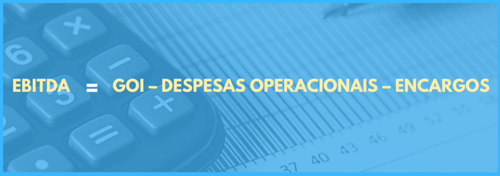 Vemos a equação para calcular EBITDA: GOI menos despesas operacionais menos encargos.
Em comparação com o NOI.